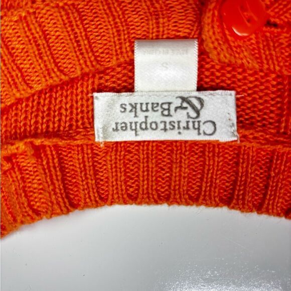 Christopher&  Banks short sleeve orange size small - Picture 5 of 11